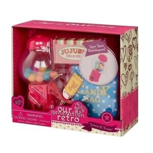 Our Generation Retro Gumball Machine Sweets and Treats New Doll Accessories